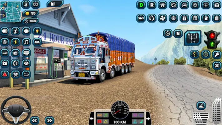 Indian Lorry Truck Driving 3d android App screenshot 0