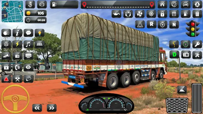 Indian Lorry Truck Driving 3d android App screenshot 1